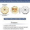 12Pcs 2 Colors Brass Friction Ear Nuts KK-BBC0014-79-2