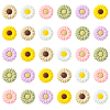 20Pcs Daisy Food Grade Eco-Friendly Silicone Focal Beads SIL-CJ0001-07-1