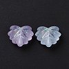 Transparent Frosted Acrylic Beads X-OACR-P013-34M-4