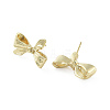 Bowknot Brass Stud Earrings EJEW-Q811-03G-2