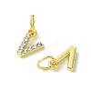 Rack Plating Alloy Rhinestone Pendants PALLOY-S187-01V-2