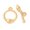 Brass Toggle Clasps KK-S403-19G-2