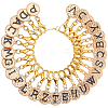 Alloy Enamel Pendant Locking Stitch Markers HJEW-SC00140-5