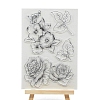 Flower & Leaf Plastic Stamps SCRA-PW0016-013-1