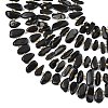 Natural Black Onyx(Dyed & Heated) Beads Strands G-F821-A03-01-4