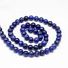 Natural Lapis Lazuli Round Beads Strands G-I181-10-4mm-2