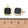 Alloy Acrylic Pendants AL-CBA4262-03G-02-3
