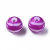 Opaque Striped Acrylic Beads MACR-S373-27B-02-2