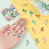 48Pcs 12 Colors Alloy Enamel Connector Charms ENAM-PH0002-23-3