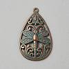 Tibetan Styles Alloy Pendants FIND-CJC0024-84D-1
