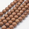 Synthetic Goldstone Beads Strands G-P335-15-12mm-1