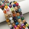 Natural Agate Beads Strands X-G-M437-C01-01T-5
