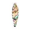 Natural Paua Shell Pendants SSHEL-WH0003-02-2