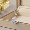 Brass Micro Pave Cubic Zirconia Pendant Necklaces for Women PW-WG31E16-02-1