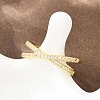 Brass Micro Pave Cubic Zirconia Finger Rings RJEW-D340-01G-05-5