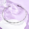 6.5mm Twist Iron Chain Necklaces NJEW-G163-01P-1