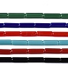 Opaque Solid Color Glass Beads Strands GLAA-N070-01A-CM-1