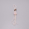 Irregular Gemstone Hanging Pendant Decoration HJEW-TAC0001-10D-1