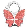 Glitter Butterfly Zinc Alloy Crystal Rhinestone Bag Hanger BAGH-F001-A14-1