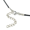 Alloy Resin Pendant Necklace for Women NJEW-JN04563-5