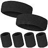 2 Bags Cotton Sports Headband & Wristband Set AJEW-CN0004-74B-1