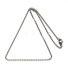 304 Stainless Steel Cable Chain Necklace STAS-L164A-01P-2