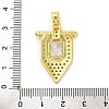 Brass Pendants with Cubic Zirconia KK-D536-16G-3