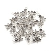 Tibetan Style Alloy Christmas Snowmen Pendant Settings for Enamel TIBEP-GC152-AS-NR-2