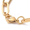 PVD Vacuum Plating 304 Stainless Steel Paperclip Chain Bracelet for Men Women BJEW-E031-04G-01-3