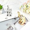 FINGERINSPIRE Porcelain Elephant Home Display Decorations DJEW-FG0001-09-4