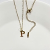 304 Stainless Steel Letter Pendant Necklaces NJEW-WH0027-26P-G-1