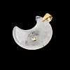 Natural Quartz Crystal Pendants G-A297-02G-12-2