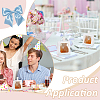 Cardboard Paper Cake Boxes with Plastic Visible Window and Handle CON-WH0117-04B-5