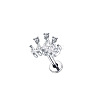 304 Stainless Steel Cubic Zirconia Cartilage Earrings WGBE79F-03-1