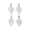 Natural Rose Quartz Pendants G-C110-05A-P-1