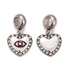 304 Stainless Steel Crystal Rhinestone European Dangle Charms STAS-F278-28P-1