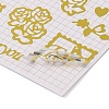 Hot Gold Foil Paper Self-Adhesive Stickers DIY-K076-01A-3