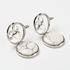 Synthetic Howlite Pendants X-G-G910-I06-1