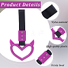 2Pcs ABS Plastic Devil Heart Rear Bumper Warning Handle Ring HJEW-SP0001-51C-6