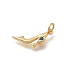 Brass Micro Pave Cubic Zirconia High Heels Charms KK-D431-075B-3