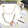 2Pcs 2 Colors PU Leather & Plastic Pearl  Phone Hand Strap Chains AJEW-CN0003-47B-5