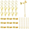 50 Pieces DIY Ribbon Ends Making Kits DIY-YW0001-99A-G-1
