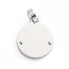 Non-Tarnish 304 Stainless Steel Pendants STAS-I143-07P-01-2