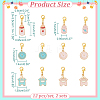 Daily Supplies Theme Pendant Stitch Markers HJEW-AB00397-2