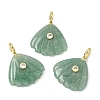 Natural Green Aventurine Carved Pendants G-C282-05J-1