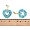Glass Seed Bead Dangle Earrings EJEW-MZ00768-01-5