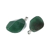 Natural Green Aventurine Pendants G-C140-06B-2