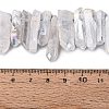 Spray Painted Electroplate Natural Quartz Crystal Points Beads Strands G-Q610-02J-4