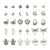 Kissitty 30Pcs 15 Style Tibetan Style Alloy Pendants FIND-KS0001-26-2