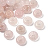 Natural Rose Quartz European Large Hole Beads G-Q442-19-1
